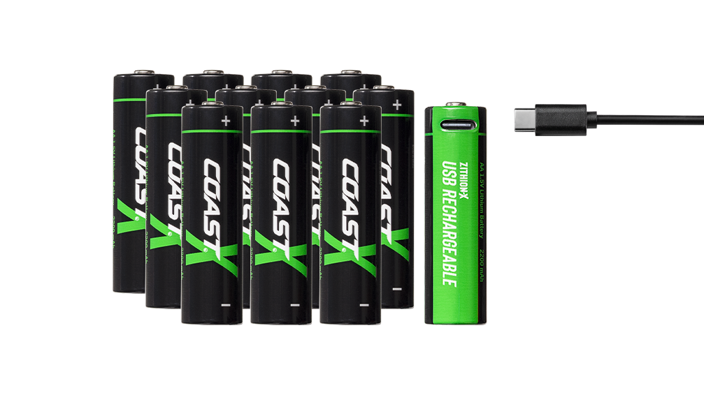 Coast ZITHION-X ZXAA USB-C Rechargeable Batteries – COAST Products
