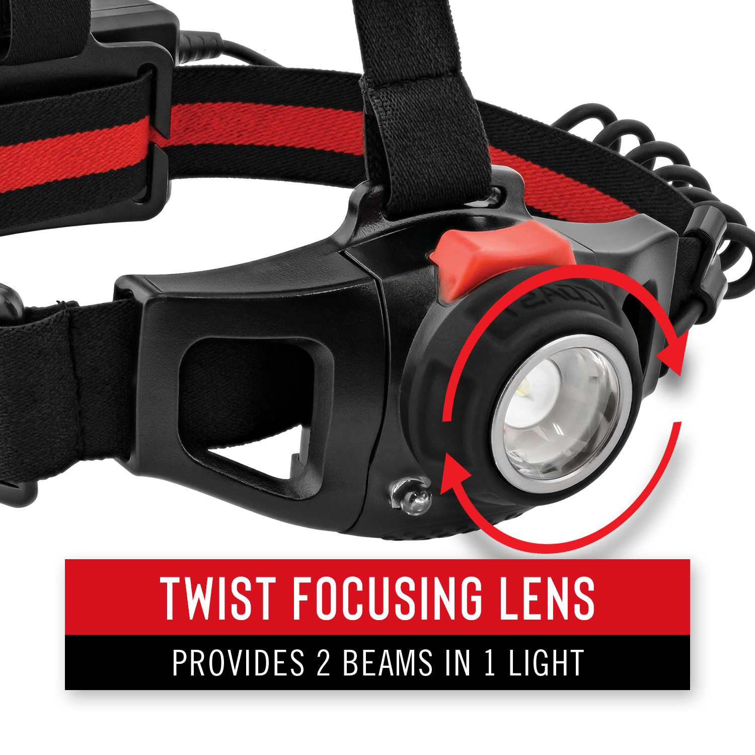 COAST HL77R 550 Lumen Dual Color (White  Red) Rechargeable Headlamp – COAST  Products