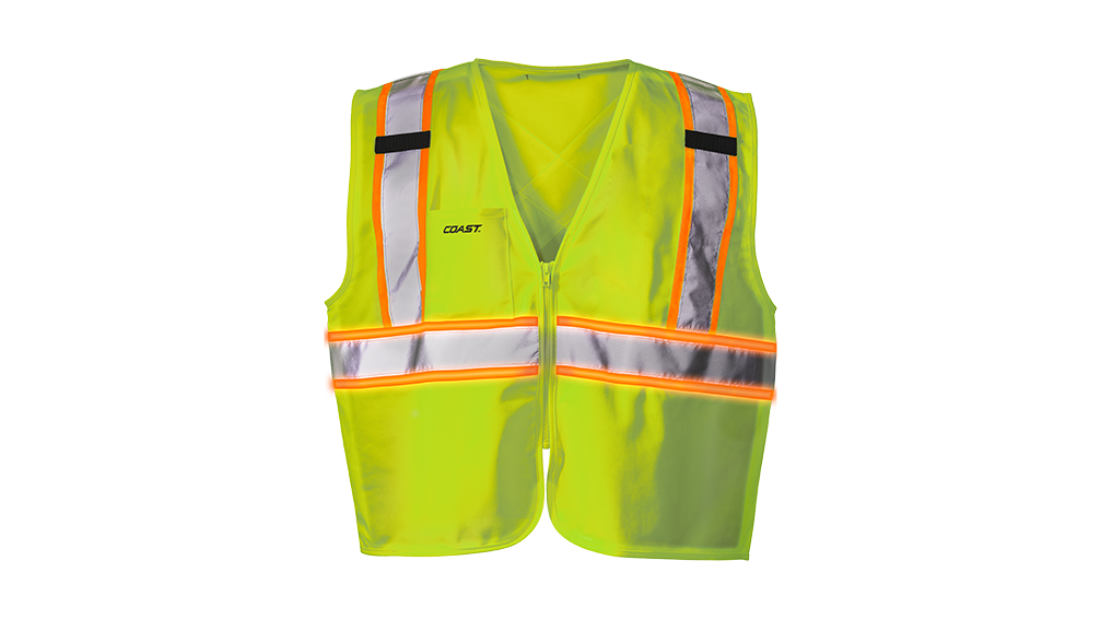 COAST SV375 High-Vis Rechargeable Lighted Safety Vest – COAST Products
