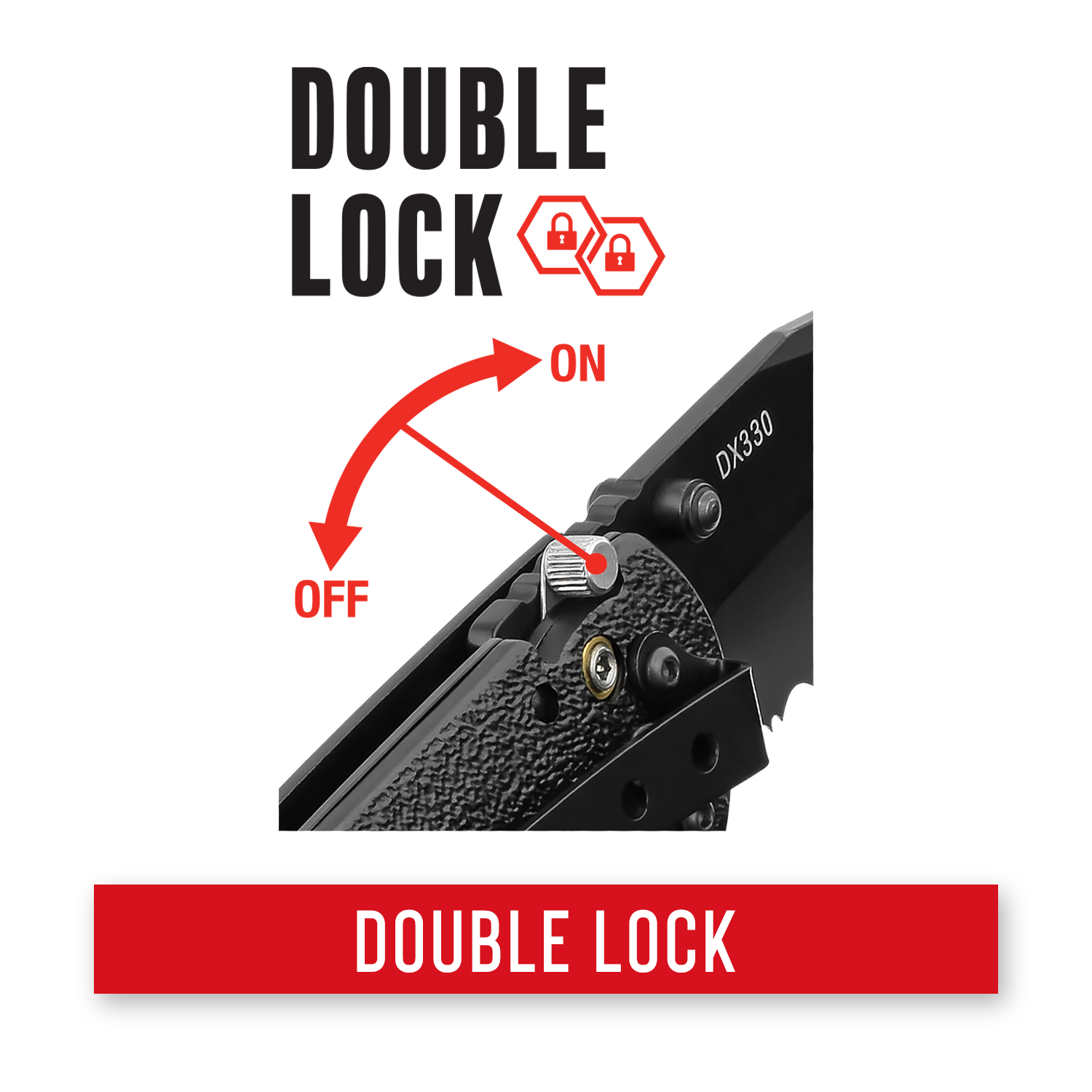 COAST DX330 Double Lock Folding Knife with Glass Breaker – COAST Products
