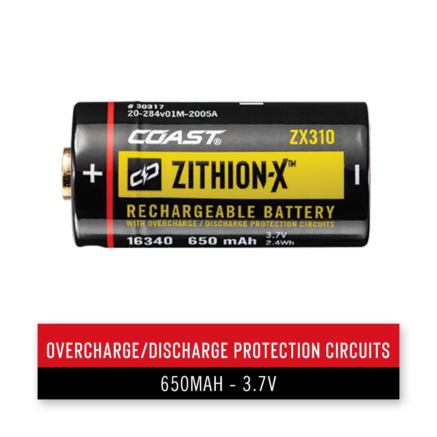 COAST ZX310 ZITHION-X Li-Ion Rechargeable Battery – COAST Products