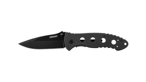 COAST DX340 3.5 Inch Stainless Steel Blade Double Locking Folding Knife with Nylon Handle, side photo