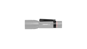 COAST HX5 130 Lumen 4 Inch LED Flashlight Pocket Clip, side photo