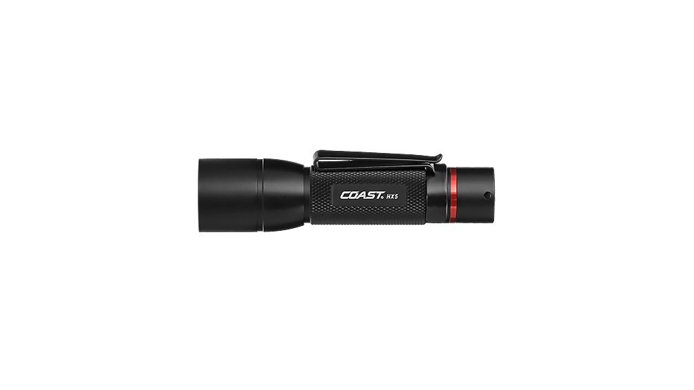 COAST HX5 130 Lumen 4 Inch LED Flashlight, side photo