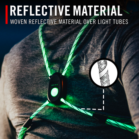 NordicFlows LED Reflective Sash, Rechargeable Led Reflective