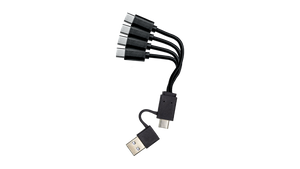 USB-A/C to 4 Prong USB-C Multi-Charge Cable