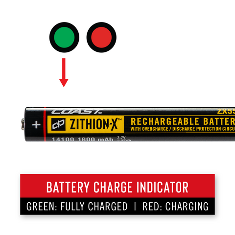 COAST ZX555 ZITHION-X™ Li-Ion Rechargeable Battery – COAST Products