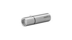 COAST A15 330 Lumen Stainless Steel LED Flashlight, angled photo