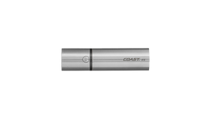 COAST A15 330 Lumen Stainless Steel LED Flashlight, side photo
