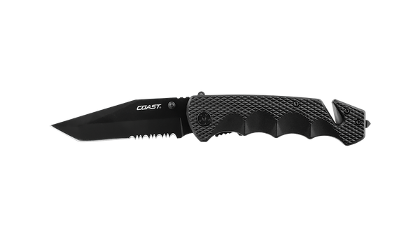 COAST DX330 Double Lock Folding Knife with Glass Breaker