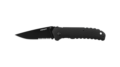 COAST Crew DX344 Double Lock Serrated Pocket Knife – COAST Products