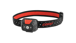COAST FL19 330 Lumen Dual Color LED Headlamp with Reflective Safety Strap, front photo