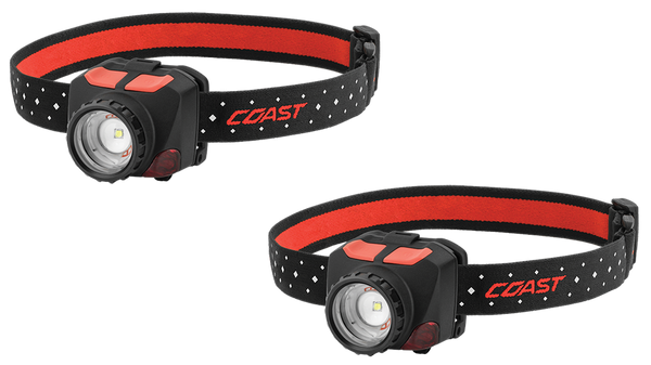 COAST FL84 575 Lumen Dual Color Focusing LED Headlamp, 2-Pack – COAST  Products