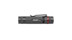 COAST G45 385 Lumen 4.6 Inch LED Flashlight, gunmetal color, side photo
