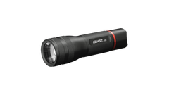 COAST G55 650 Lumen Focusing LED Flashlight, Black, Angled Photo