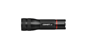 COAST G55 650 Lumen Focusing LED Flashlight, Black, Side Photo