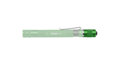 COAST HP3R 245 Lumen 5.8 Inch Rechargeable LED Flashlight Green Pocket Clip, side photo
