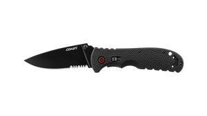 COAST RX350 3.625 Inch Stainless Steel Blade Folding Knife with Nylon Handle, Blade Assist, Max Lock, side photo