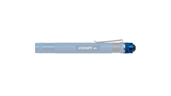 COAST Blue HP4 120 Lumen 5.8 Inch LED Flashlight Tail Cap, side photo